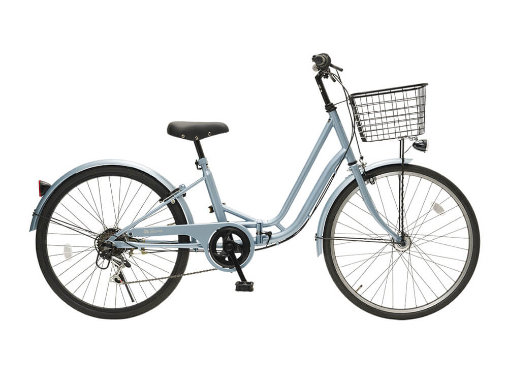 ウォーターブルーの小学生・中学生の女の子向け自転車